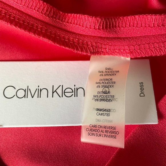 NWT WOMEN CALVIN KLEIN DRESS COLOR FUCHSIA US SIZE 2 - Picture 6 of 8